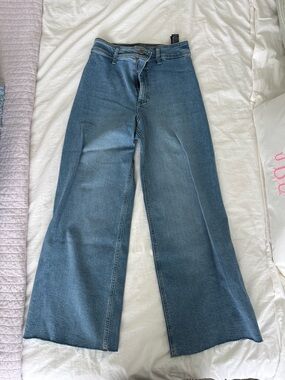 Zara Wide-Leg High-Rise Jeans - Blue